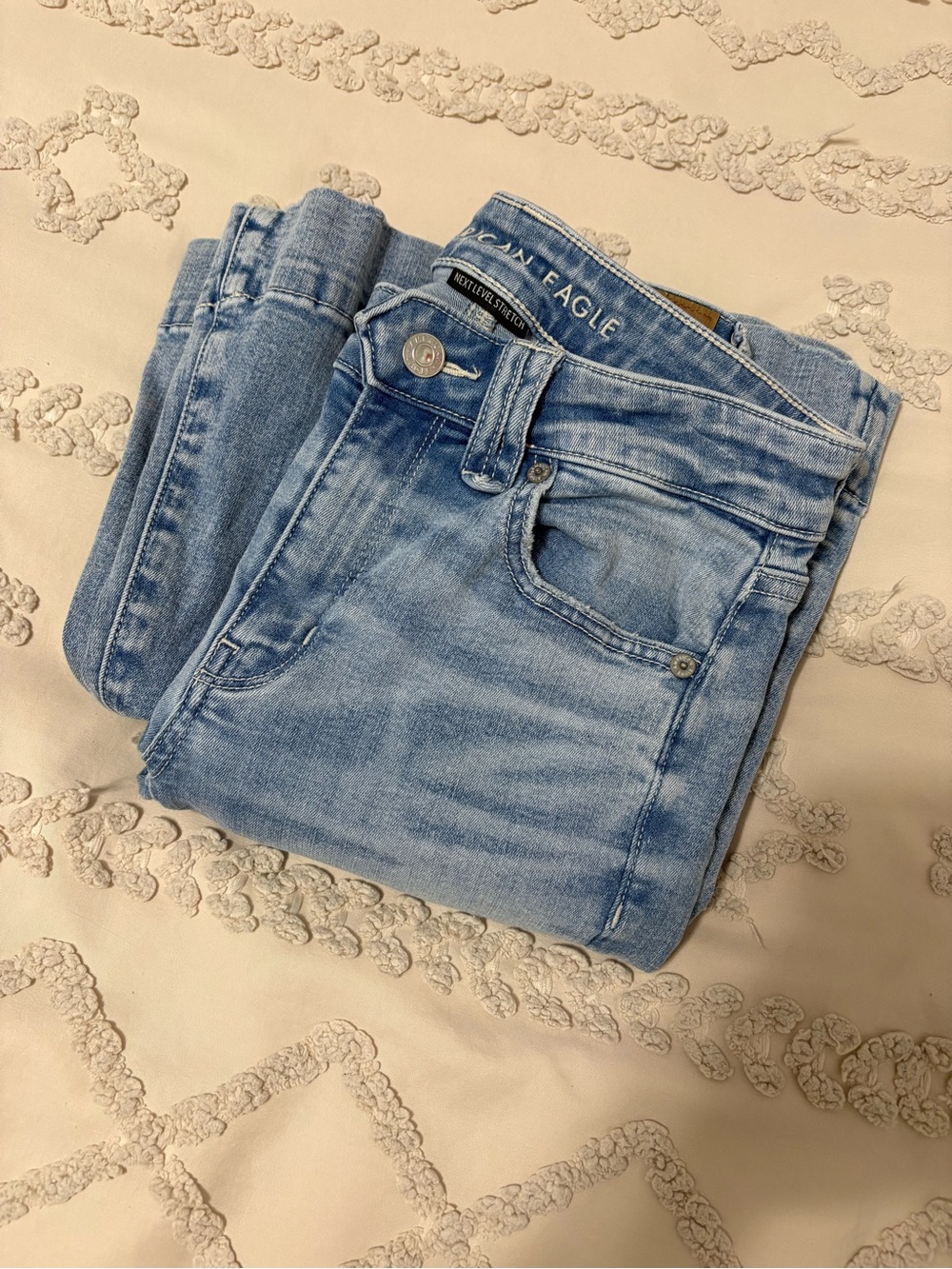 American Eagle Outfitters Light Blue Festival Flare Jeans - Picture 8 of 8